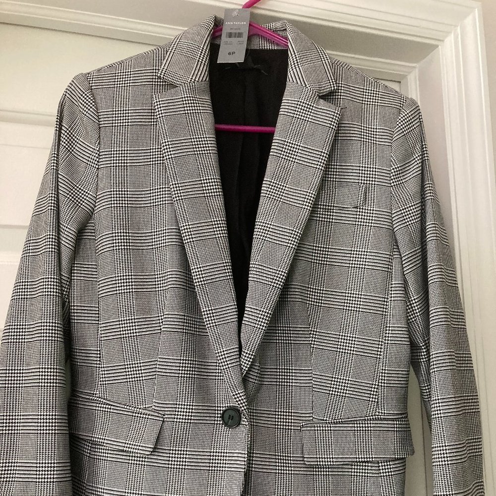 Ann Taylor Herringbone Blazer